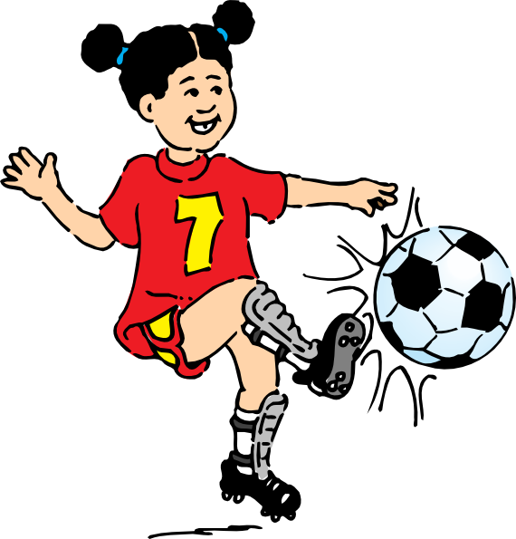 Football player clipart kids playing football clipart