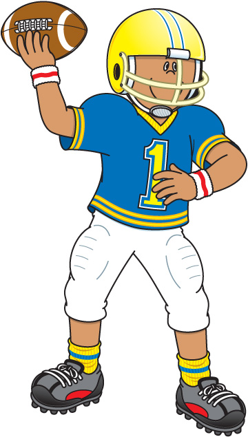 Football player tackling clipart free clipart images