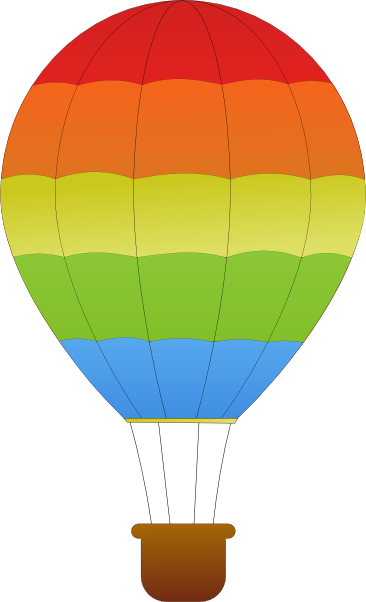 Hot air balloon basket vector free clipart images