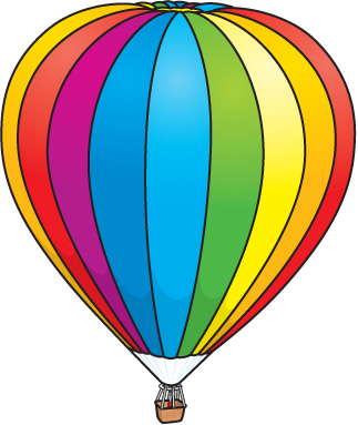 Hot air balloon clip art 3