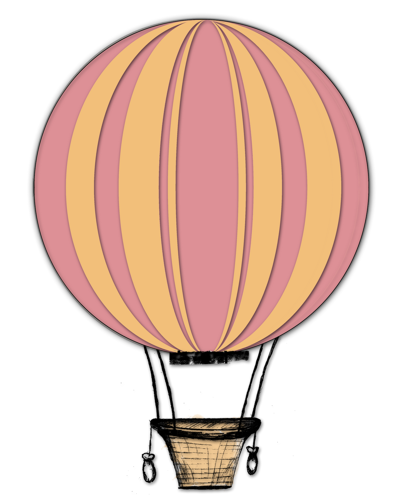 Hot air balloon clip art 8