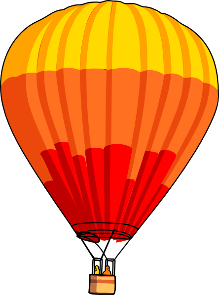 Hot air balloon clip art outline free clipart images