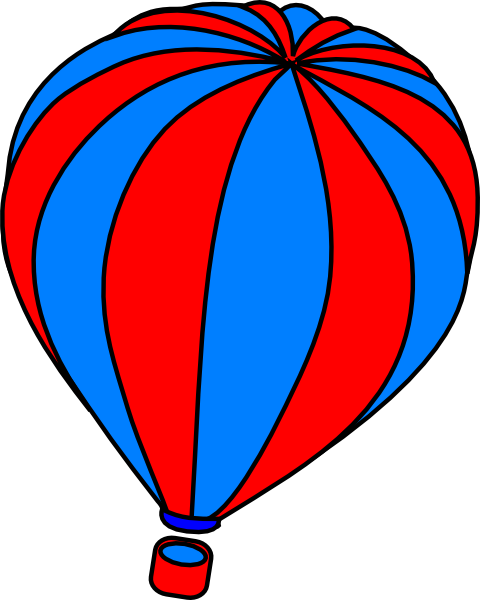 Hot air balloon grey clip art at vector clip art 2