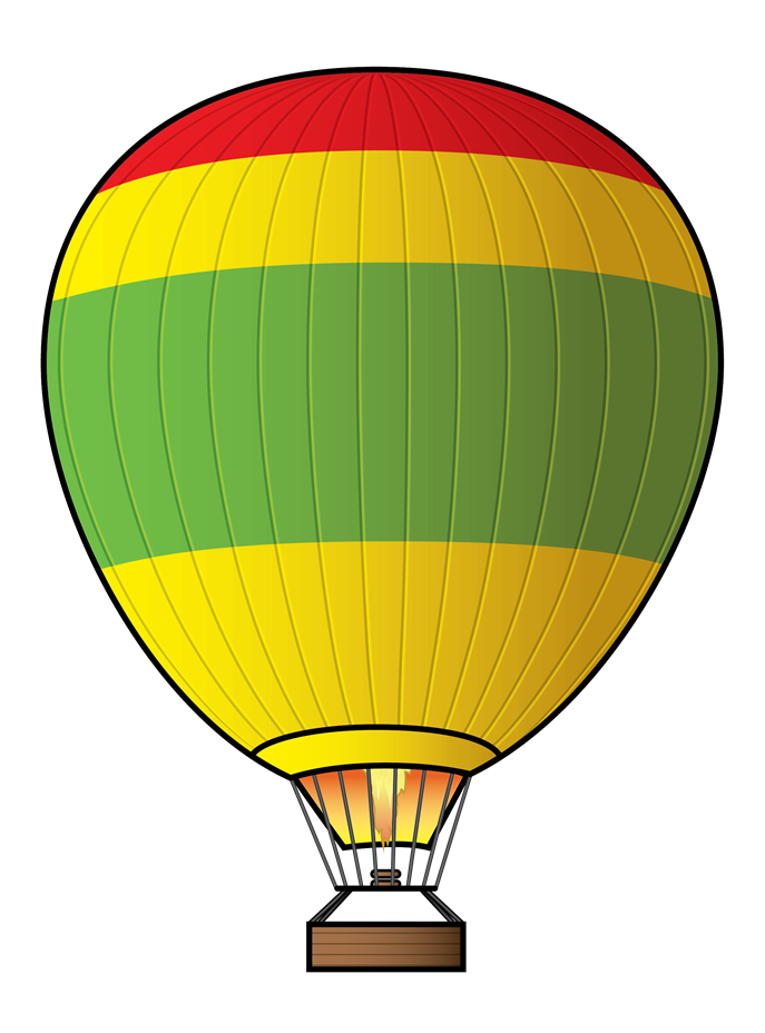 Hot air balloon8 clipart