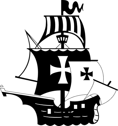 Pirate ship clipart black and white free clipart 2