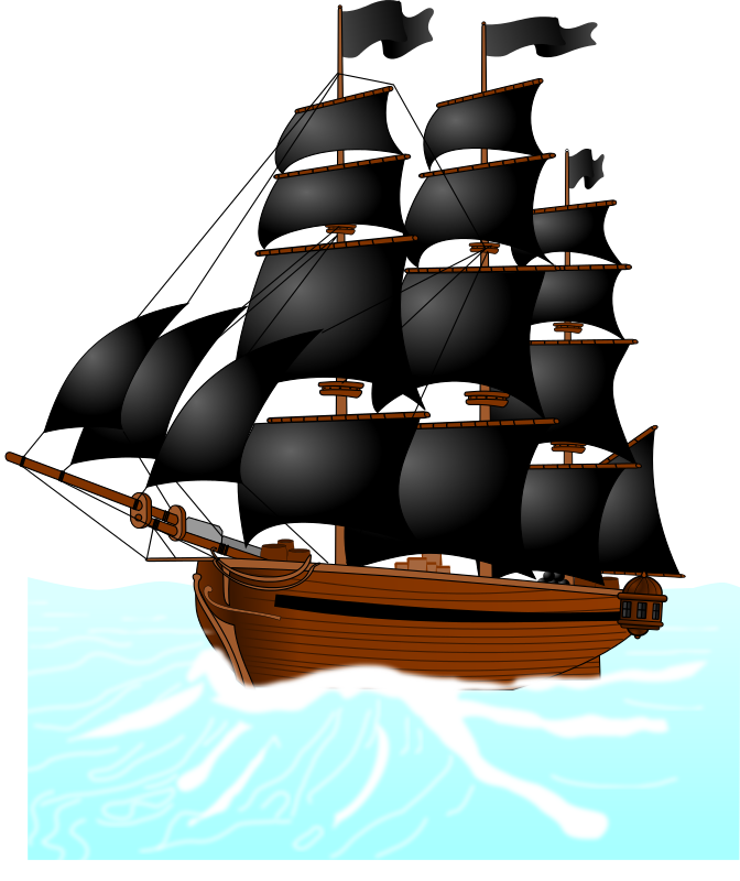Ship pirate boat2 clipart
