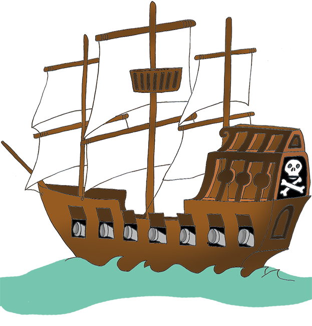 Ship pirate clip art