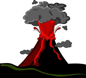 Volcano clip art 2