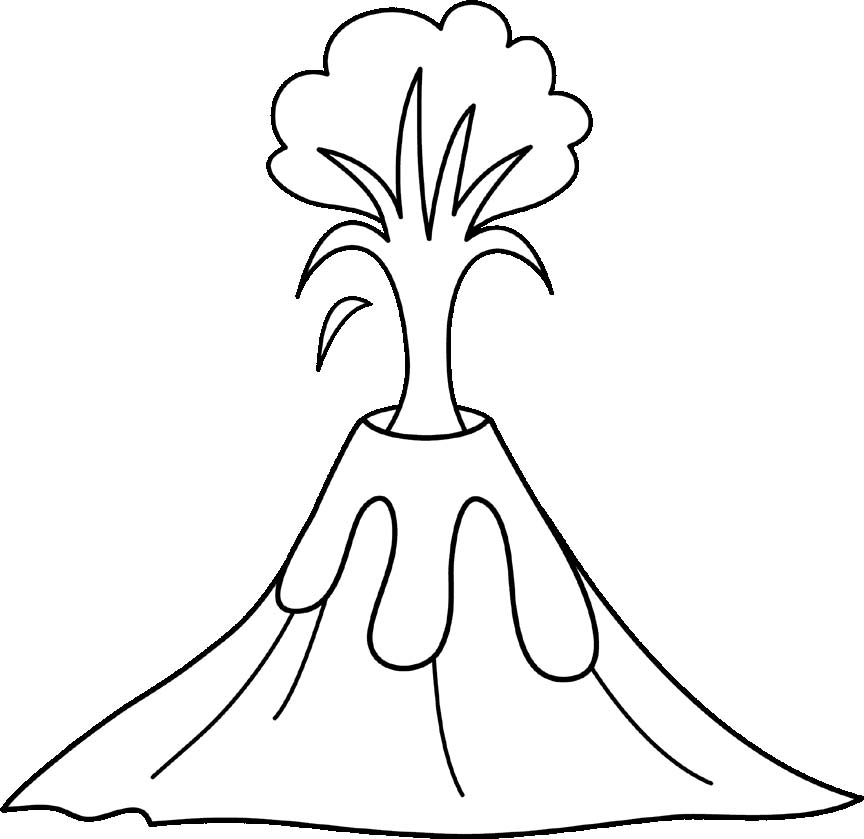 Volcano clip art and cut free clipart images