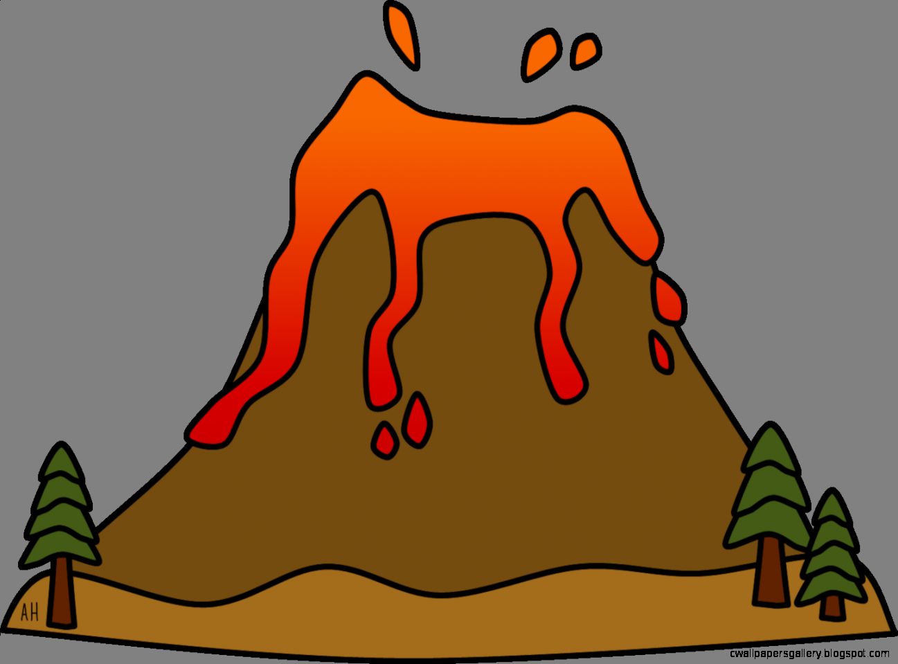 Volcano clipart wallpapers gallery