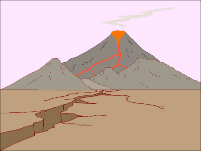Volcano free geography clipart free clipart images graphics animated