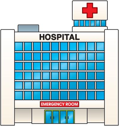 Hospital why do patients continue to go to the er for their primary care clip art