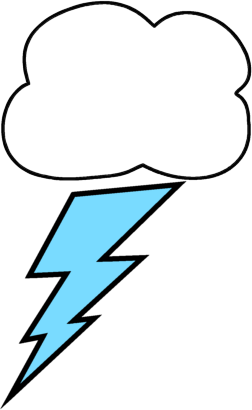 Lightning bolt and cloud clip art lightning bolt and cloud image