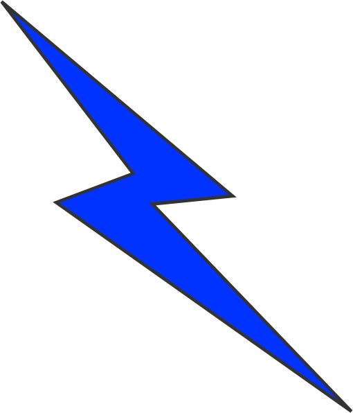 Lightning bolt blue lighting bolt free clipart images