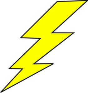 Lightning bolt clip art at vector clip art 2