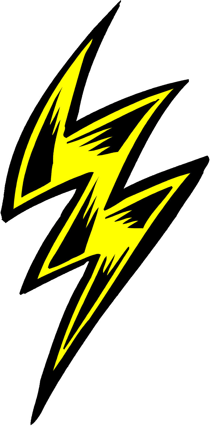 Lightning bolt softball clipart