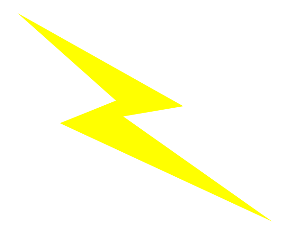 Lightning bolt yellow lightening bolt clip art at vector clip art