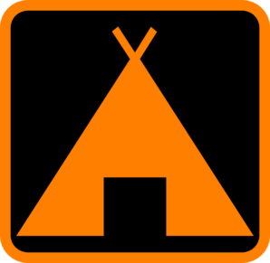 Orange tent clip art at vector clip art 2