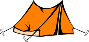 Orange tent clip art at vector clip art