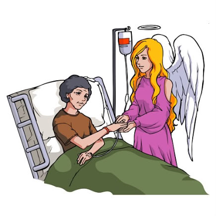 Saturnslady the angel in the hospital named ruth clipart