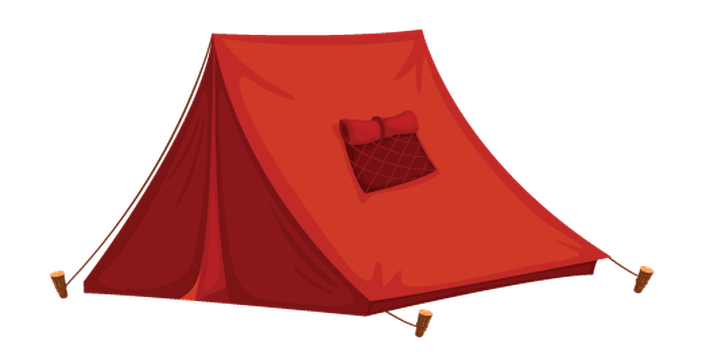 Various objects of camping tent clipart health and physical