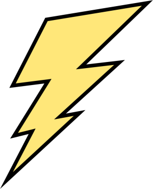 Yellow lightning bolt clip art yellow lightning bolt image