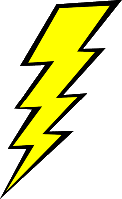 Yellow lightning bolt clipart free clipart images