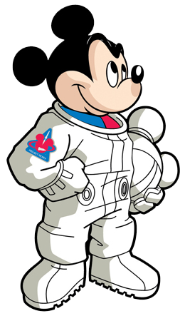 Astronaut mickey mouse space clipart
