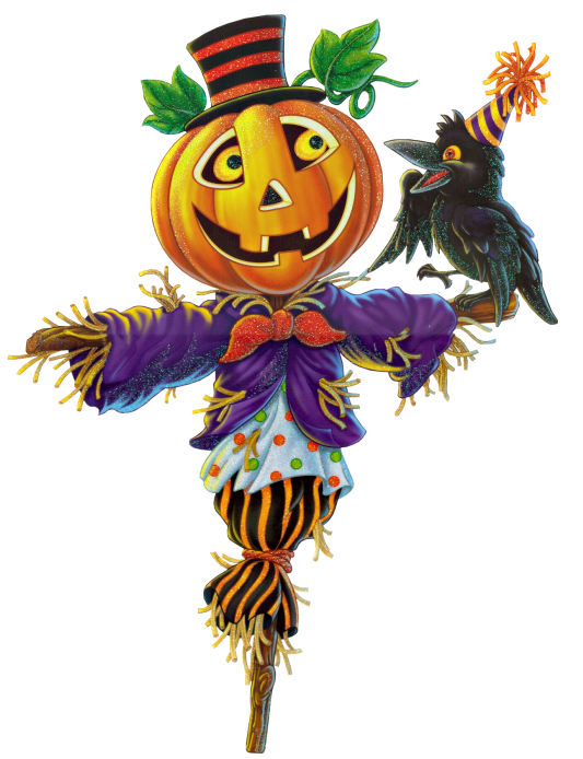 Pumpkin scarecrow clipart 0