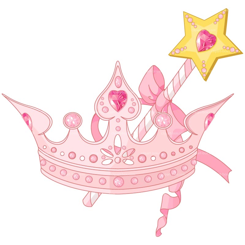 Tiara crown pink clipart