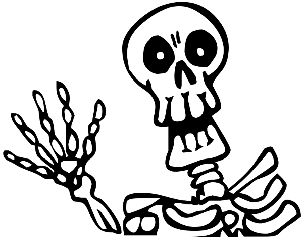 Halloween skeleton clip art