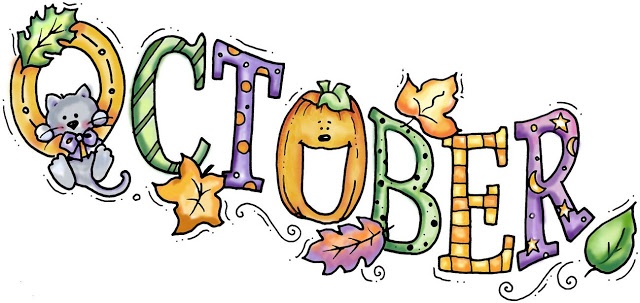 Months of the year october on hello october october clip art