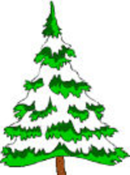 Pine tree snow covered clipart cliparthut free clipart