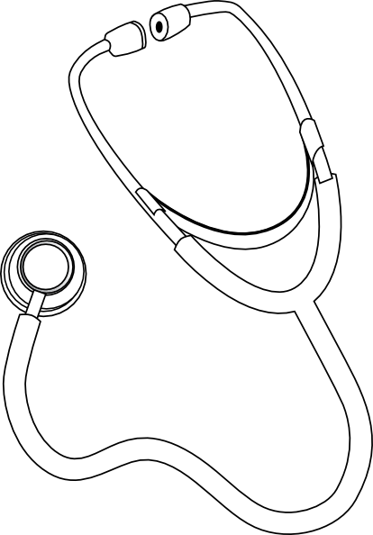 Red stethoscope clip art at vector clip art