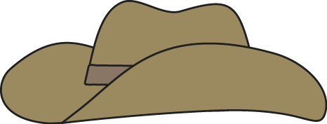 Brown cowboy hat clip art brown cowboy hat image