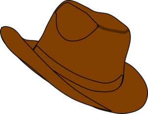 Cowboy hat clip art black and white free clipart