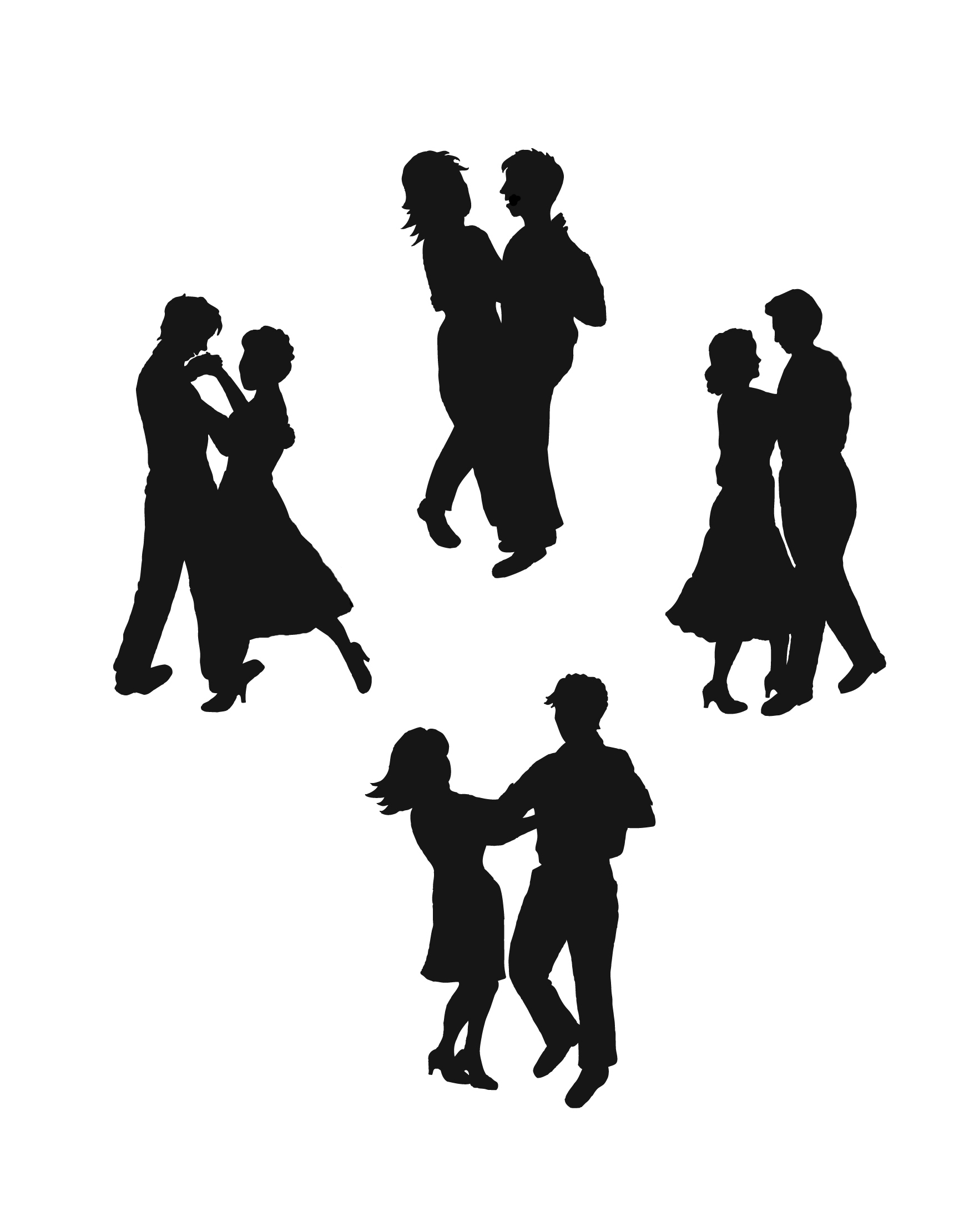 Dancing dancer clipart silhouette free clipart images 2