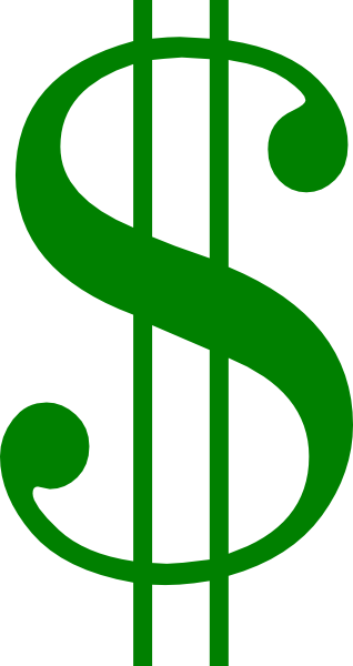 Green dollar sign clipart free clipart images