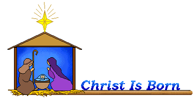 Nativity christ in manger clipart