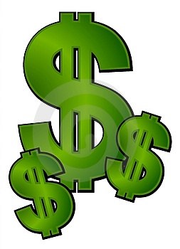 Picture dollar signs clipart