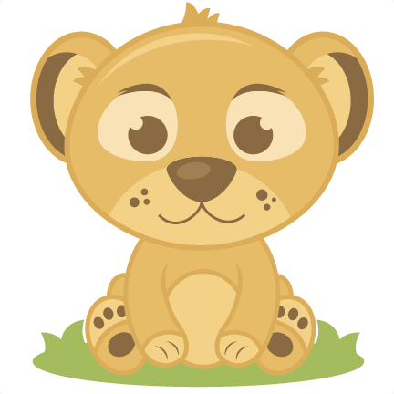 Baby lion clipart 3