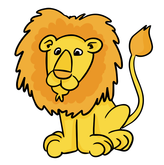 Baby lion clipart 8
