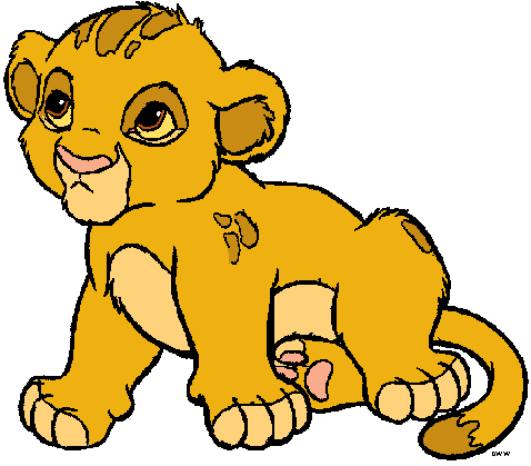 Baby lion lion king clipart