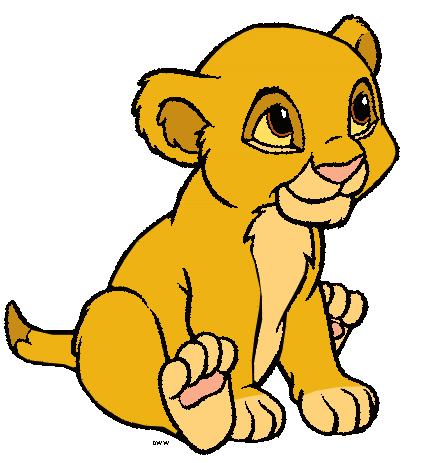 Baby lion the lion king clip art
