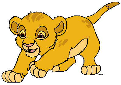 Baby lion the lion king clipart