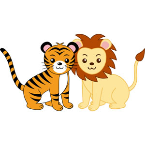 Baby tiger baby lion clipart free clipart images