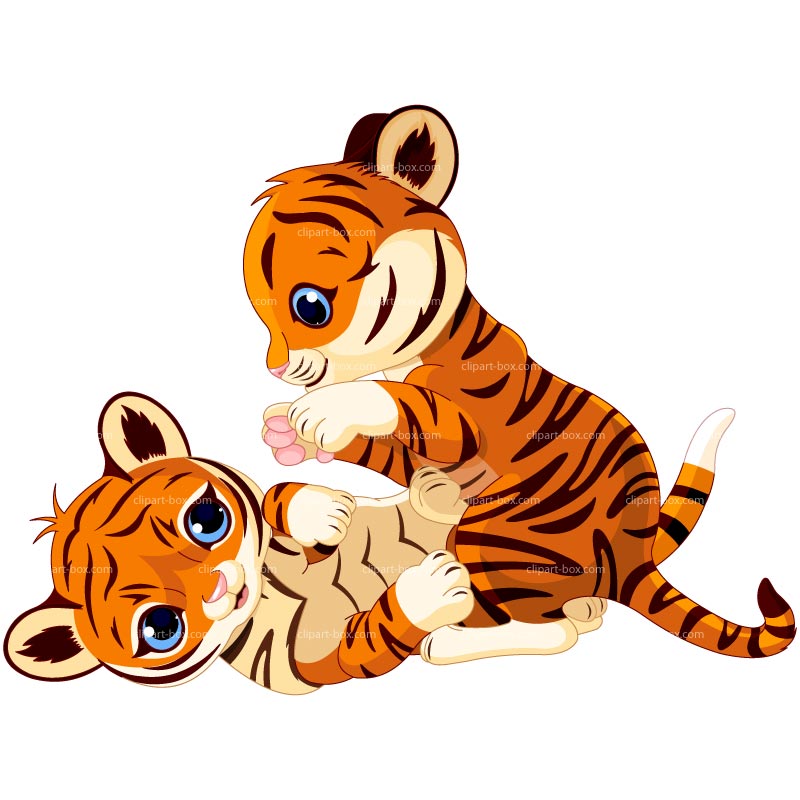 Baby tiger cartoon tigers clip art