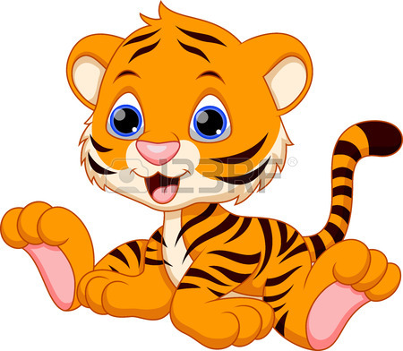 Baby tiger happy tiger clipart images