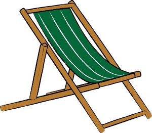 Beach chair clipart image simple beach chair