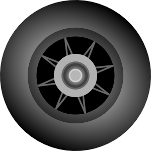 Car wheel bsantos inline skate wheel clip art at vector clip art